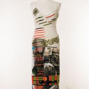 Save The Quenn Colorful Graphic Print Dress